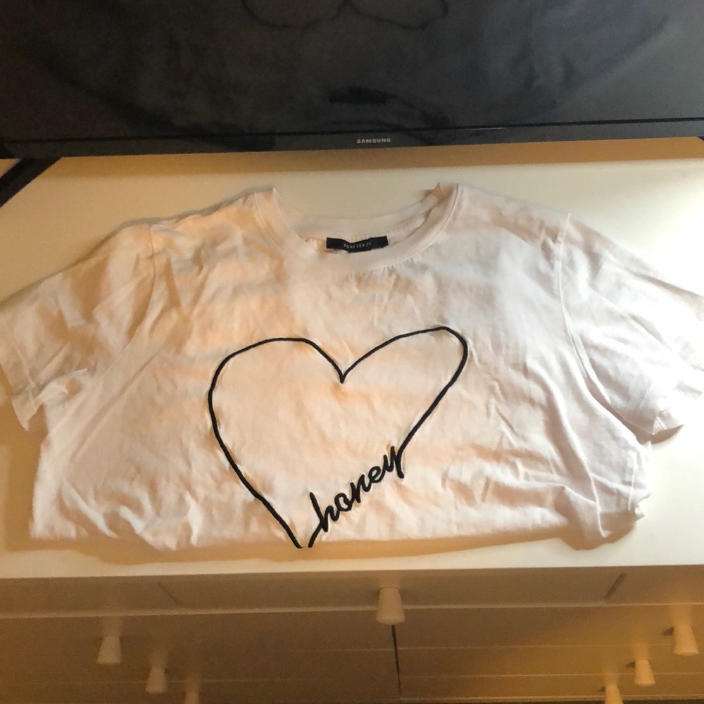 White honey heart shirt